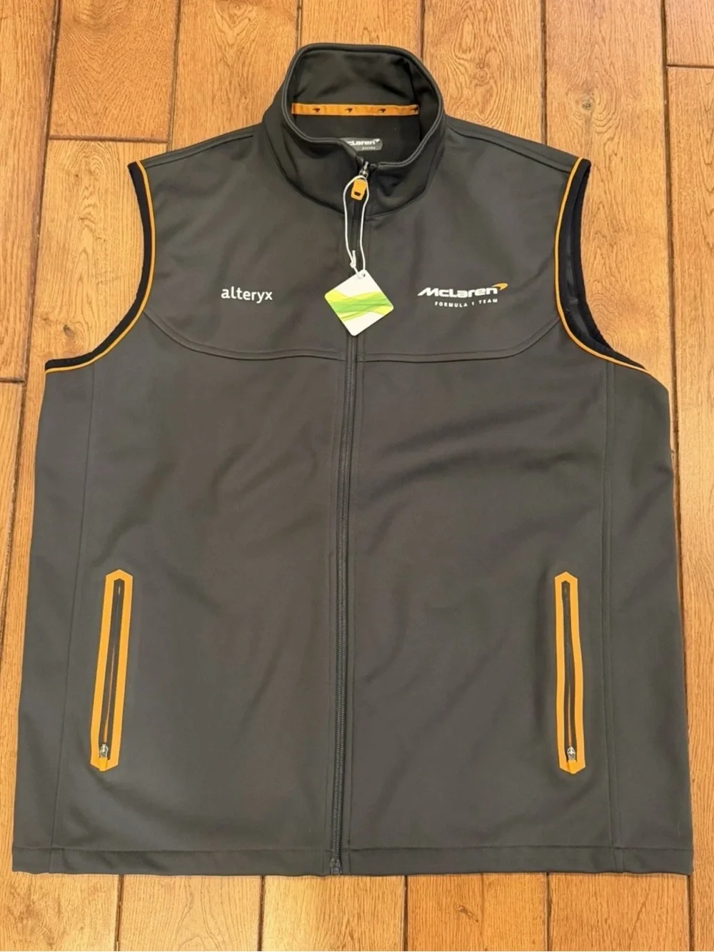 NWT McLaren Formula 1 Racing - Alteryx- Vest- Mens XL